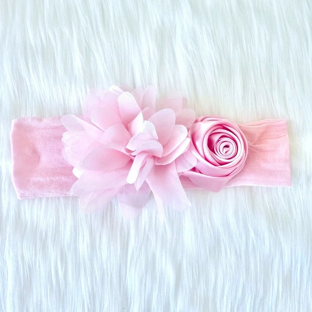 SATIN ROSE HEADBAND